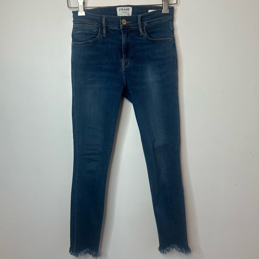 FRAME Denim Jean Size 26 Raw Hem Le High Skinny Jean